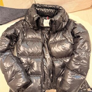 Moncler Glossy Black Quilted Jacket